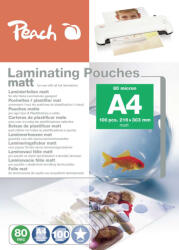 Peach Folie de laminare PEACH A4 (216x303mm), 80mic, mată, 100 buc (S-PP580-22)