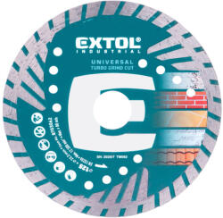 Extol vágókorong, vágótárcsa, Méret: 125mmx2, 2mmx22, 2mm, TURBO ipari gyémánt, beton, tégla, cserép, száraz, vizes vágásra (8703062)