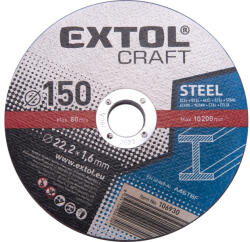 Extol vágókorong, vágótárcsa acélhoz/inoxhoz, 150×1, 6×22, 2mm, (darabáras, de csak tizessével rendelhető) (106930)