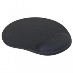 Logo Egérpad, ergonomikus, zselés, fekete, logó