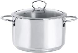 Metalac Rozsdamentes acél lábas 3, 8l üvegtetővel Kulinaria Metalac (145158)
