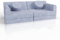 Juskys Canapea modulară copii, spumă PU, lavabilă, albastru deschis (302202)