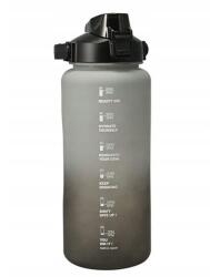 Koopman 2 literes sportpalack motivációs mértékkel, Koopman, fekete-szürke, rózsaszín-kék, rózsaszín-narancs, szalma tetővel (KO215428/ALL-8721037215428)