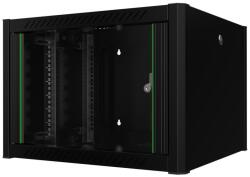 Lanview 19"-os 7U fémszekrény, 600x560x423mm, fekete