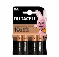 Duracell tartós elem AA, alkáli, 4db/csomag (DBAA) (DBAA)