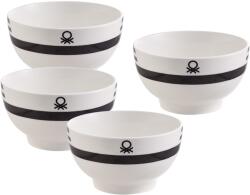Benetton Szett 4 db Benetton, Black & White, porcelán, 650ml