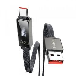 Mcdodo Cablu Date/Incarcare McDodo CA-4980 Rythm Display, USB-A - USB-C, 100W, 1.2m (Negru)