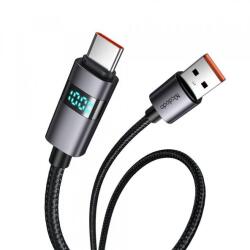 Mcdodo Cablu Date/Incarcare McDodo CA-6520 Display, USB-A - USB-C, 100W, 1.2m (Negru)