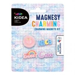 Kidea 4 db mágnes készlet, Kidea, többszínű, műanyag, 100x130x8mm (185723)