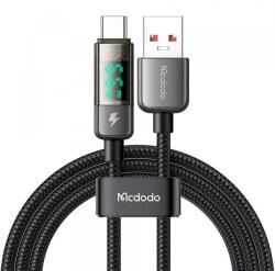 Mcdodo Cablu Date/Incarcare McDodo CA-3630 Display Auto Power Off, USB-A - USB-C, 66W, 1.2m (Negru)