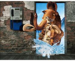 MÉDIA Öntapadós tapéta Menekülés a jégkorszakból, 250 x 200 cm (FOTOTAP13938)