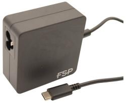 FSP Univerzális laptop tápegység FSP NB 65W, USB Type-C, fekete
