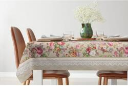 Eurofirany Virágmintás gobelin asztalterítő Olívazöld 140x180 cm +/- 5% (HS406246)