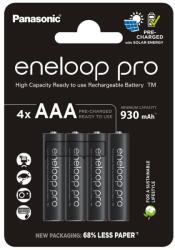 Panasonic Eneloop PRO 930mAh R03/AAA akkumulator BK-4HCDE/4BE
