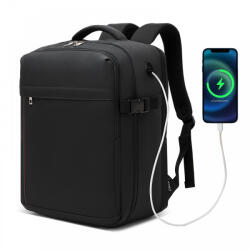 KONO 40×30×20 cm személyes kézipoggyász hátizsák - fekete