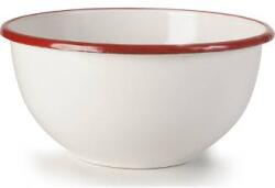 Ibili Üvegszalú, piros-fehér mázas tál 14 cm - Ibili (908314)