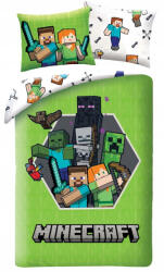 Halantex Minecraft ágyneműhuzat szett - zöld (MNC-677BL) (MNC-677BL)