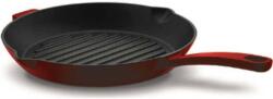Korkmaz Grill serpenyő öntöttvasból, 28 cm, piros, kerek - Korkmaz (A2847-1)