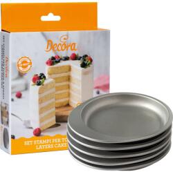 Decora 5 ks kerek formák, 15 x 3, 5 cm méretben - Decora (0070033)