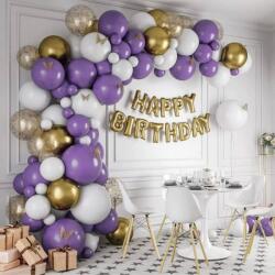 Cakesicq Lufi girlanda fehér-lila 131 db - Cakesicq (ilcSRQQ.05)