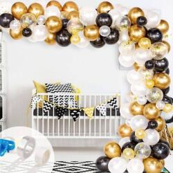 Cakesicq Arany-fekete léggömbös girland 154 darab - Cakesicq (ilcQQ.40)