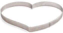 Decora Rozsdamentes szív alakú tartelette-forma 18x16x3, 5 cm Microforata perforált - Decora (0064086)