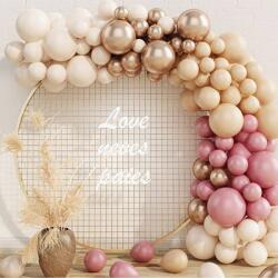 Cakesicq Balonfüggöny bézs rózsaszín 75 darab - Cakesicq (ilcQQ.49)