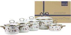 BELIS BELIS zománcozott edények készlet PREMIUM krém színű 5-darabos - Belis (BL-19680-116DPHN3)