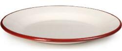 Ibili Fehér-piros zománcozott tányér, 28 cm - Ibili - Ibili (908128)