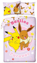 Halantex Pokemon ágyneműhuzat szett - Besties (POK-1198BL) (POK-1198BL)