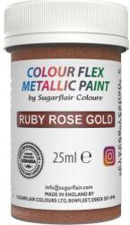 Sugarflair Colours Gél szín fémes Ruby Rose 25 ml - Sugarflair (T7714)