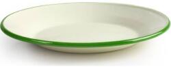 Ibili Smaltovaný talíř se zeleným okrajem 22 cm - Ibili (935122)