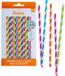 Decora Papírszívókészlet 80 db színes keverék pöttyökkel - Decora (0350105)