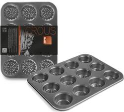 ibili Perforált, 12 darabos muffin sütőforma, 35, 5 × 26, 5 × 3, 5 cm - Ibili (835012)
