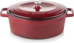 Silver Vörös öntöttvas tortaforma 27x20 cm - Silver (sil1533claretred)