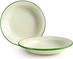 Ibili Selyemfényű mély tányér 28 cm zöld szegéllyel - Ibili (936728)