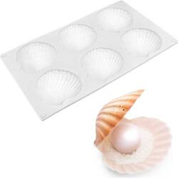 Cakesicq Szilikon forma kagyló, 29 × 17, 5 cm - Cakesicq (ilcCQMS.1394)