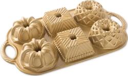 Nordic Ware NW Mini kuglófok Premium gold tálca 6 db formával 3, 5 cup arany - Nordic Ware (PP-A0044754)