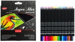 Daco Creioane colorate Daco CC424N Black&White, 24 culori (CC424N)
