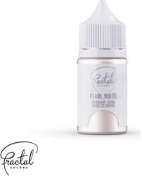  Dekoratív airbrush gyöngyház folyékony festék Fractal - Pearl White (33 g) - dortis (DR-6222)