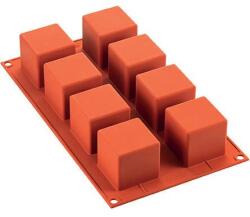 Silikomart Selyemcsészés desszertkocka forma 1000 ml 8 db-os - Silikomart (26.104.00.0065)