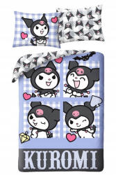 Halantex Kuromi ágyneműhuzat szett - kockás (HK-421BL) (HK-421BL)