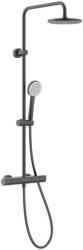 Roca Термостатна душ колона, EVEN-T, Round Brushed titanium black (A5A9A2ANM2)