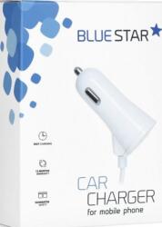 Blue Star Blue Star Încărcător auto 3A pentru iPhone 5/6/7/8/X cu cablu Lightning - Alb