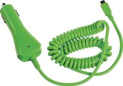 Celly Încărcător auto CELLY CL cu cablu MicroUSB 1A verde (blister UE) - fără cutie