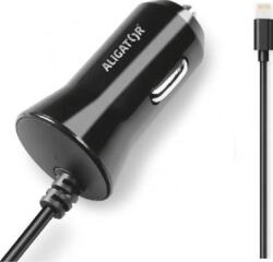 ALIGATOR Încărcător auto ALIGATOR pentru iPhone, 1A, Turbo Încărcare, Negru