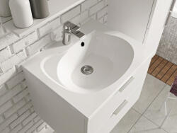 RAVAK Rosa 76 mosdó fehér túlfolyóval XJ201176000 (XJ201176000)