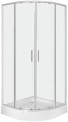 Kerra Solid RS 80 íves duplaajtós zuhanykabin zuhanytálcával (SOLID-RS-80-ALAN) - homelux