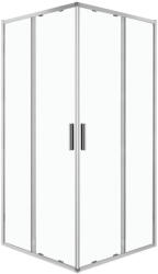 Kerra Solid SQ 100 króm szögletes zuhanykabin tálca nélkül (SOLID-SQ-100-SOLO) - homelux