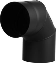 V. A. P. K Füstcső könyök, V. A. P. K. HS. EXO 090/150/1, 5, fekete, 150 mm / 90°, állítható szögű, nyílással, lemezvastagság: 1, 5 mm (TC221612)